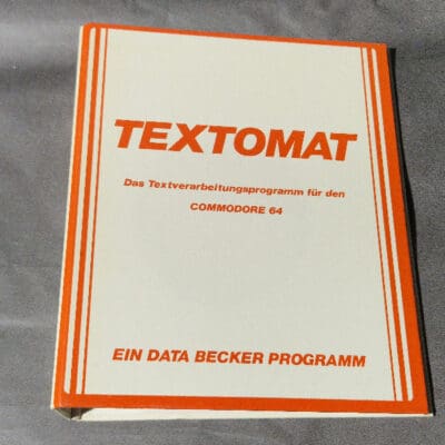 Textomat, Das textverarbeitungsprogramm für den Commodore 64 - Data Becker
