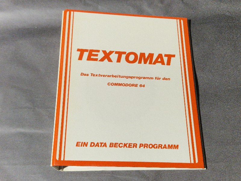 Textomat, Das textverarbeitungsprogramm für den Commodore 64 - Data Becker