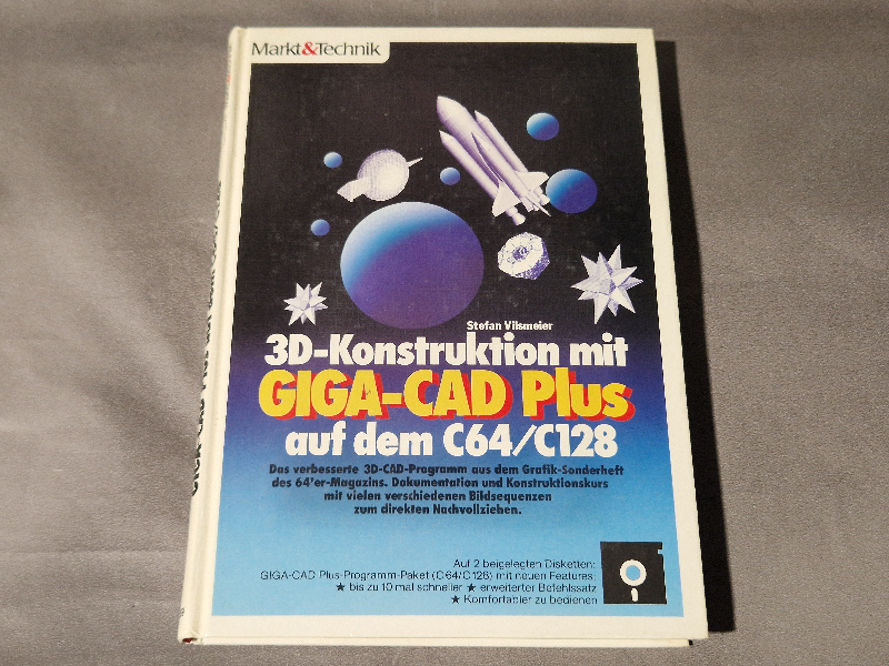 3D-Konstruktion mit GIGA-CAD Plus auf dem C64/C128 - Markt&Technik