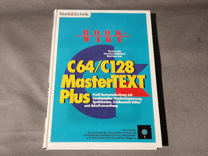 Bookware C64/C128 MasterTEXT Plus - Markt&Technik