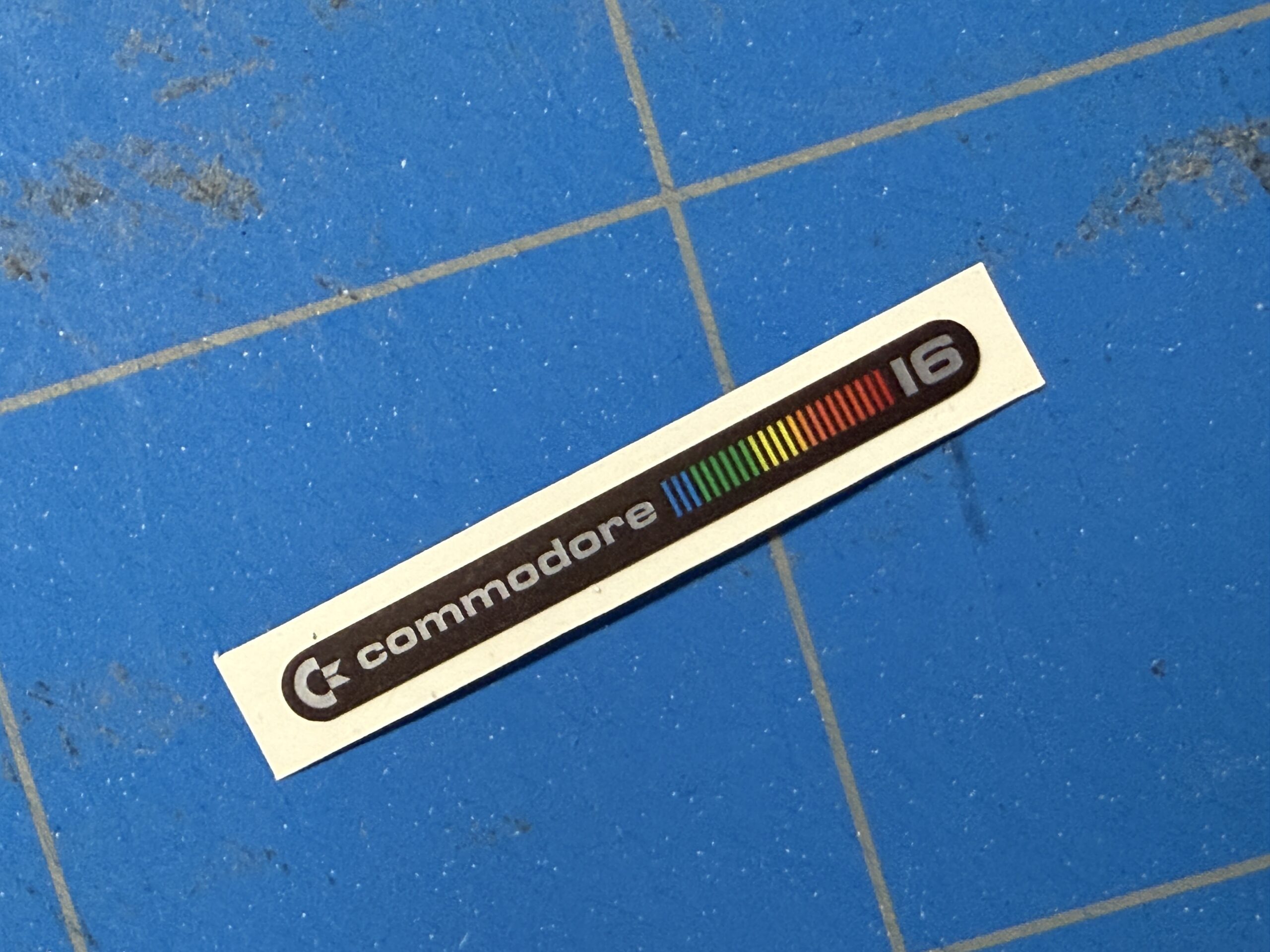The64 Mini black replacement badge C16