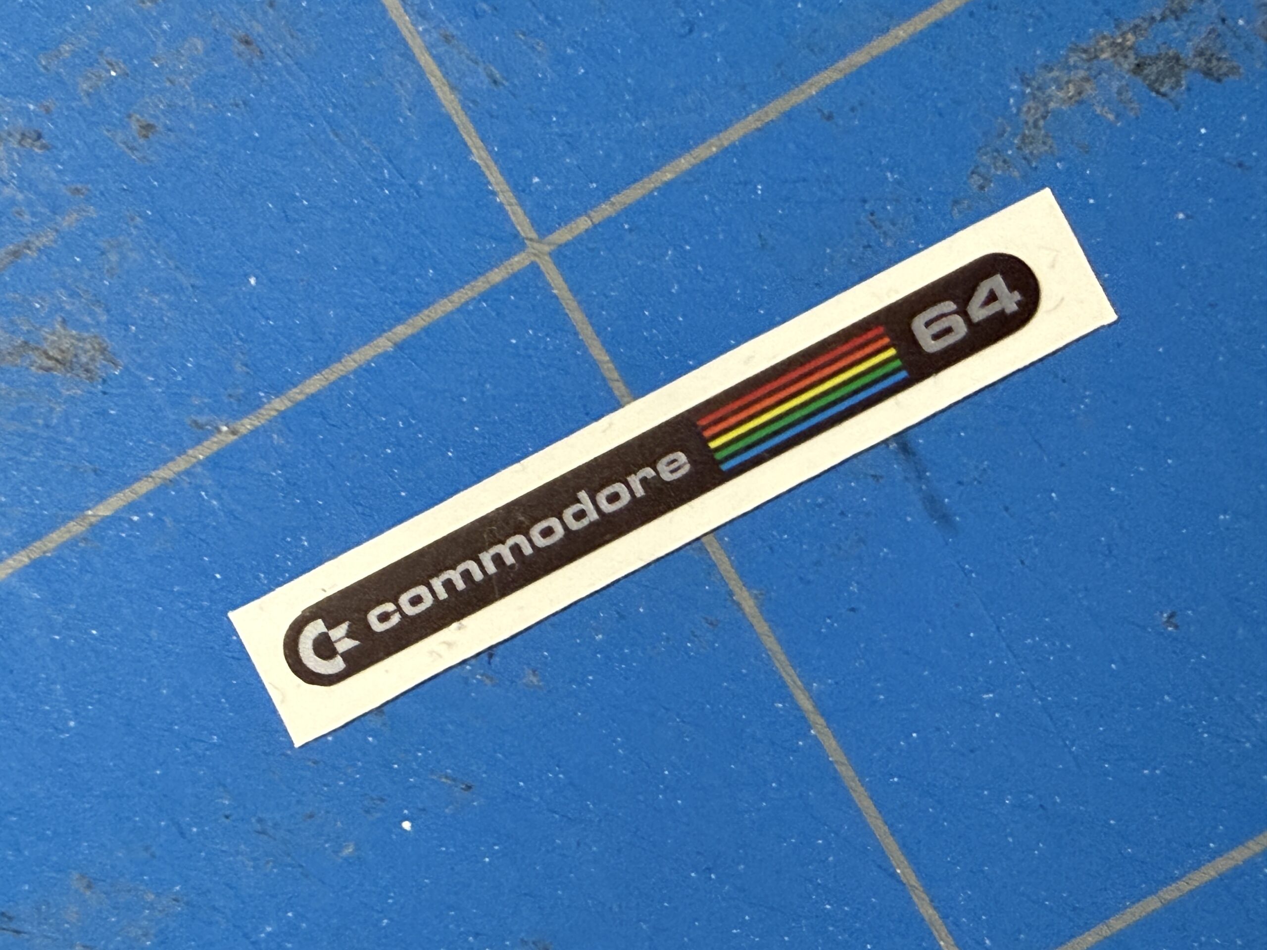 The64 Mini black replacement badge C64