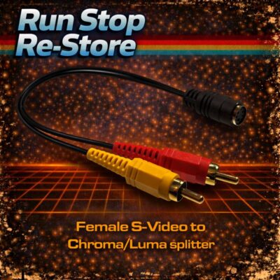 S-Video female mini-DIN to 2x male RCA (Luma/Chroma) splitter