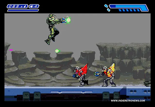 Halo Zero (Unofficial remake - Amiga/MD/NeoGeoCD) by Earok gets a preview build!
