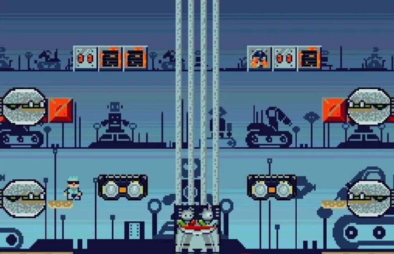 Indie Retro News: Blue And Red - Fight The Robots!