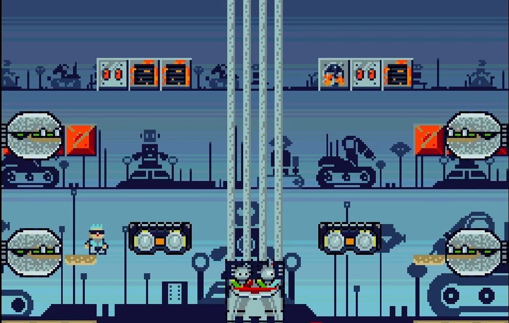 Indie Retro News: Blue And Red - Fight The Robots!
