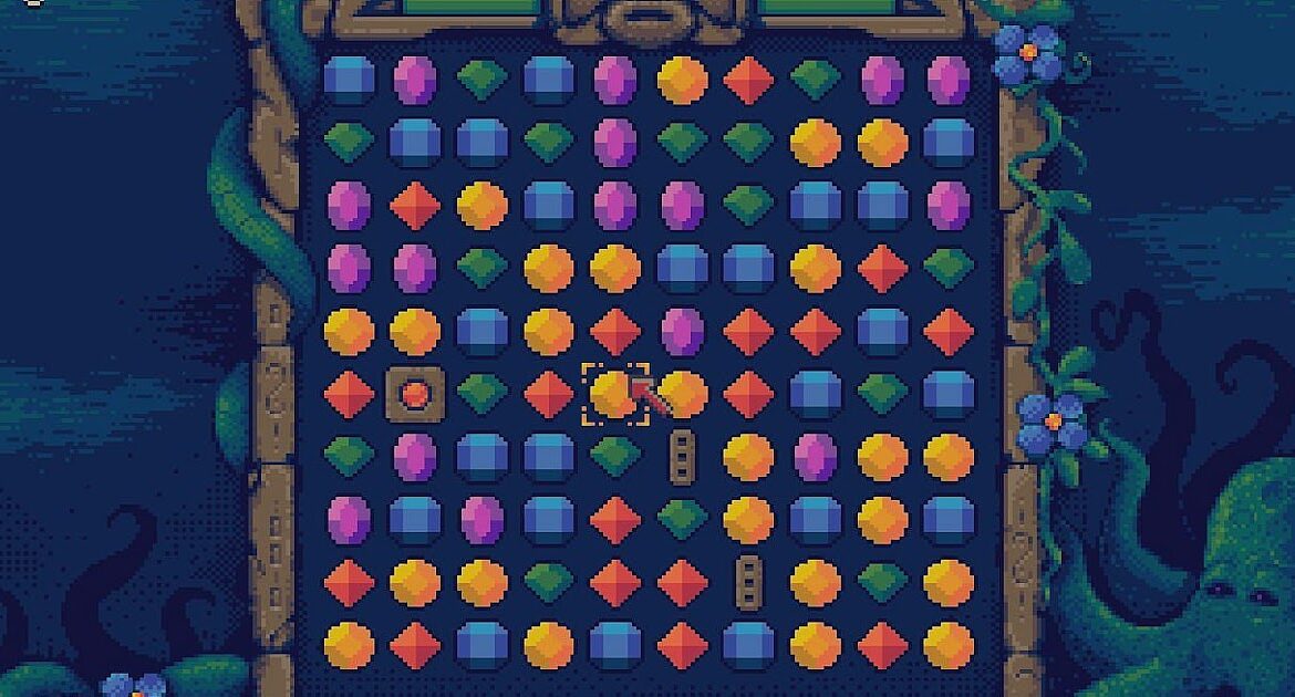 Indie Retro News: TapJewels - A Match-3 diamond/jewels style game is coming to an Amiga near you