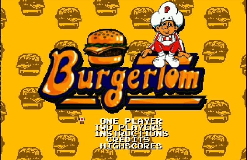 Indie Retro News: BurgerTom - Classic Arcade game Burger Time for your Atari Jaguar by swapd0