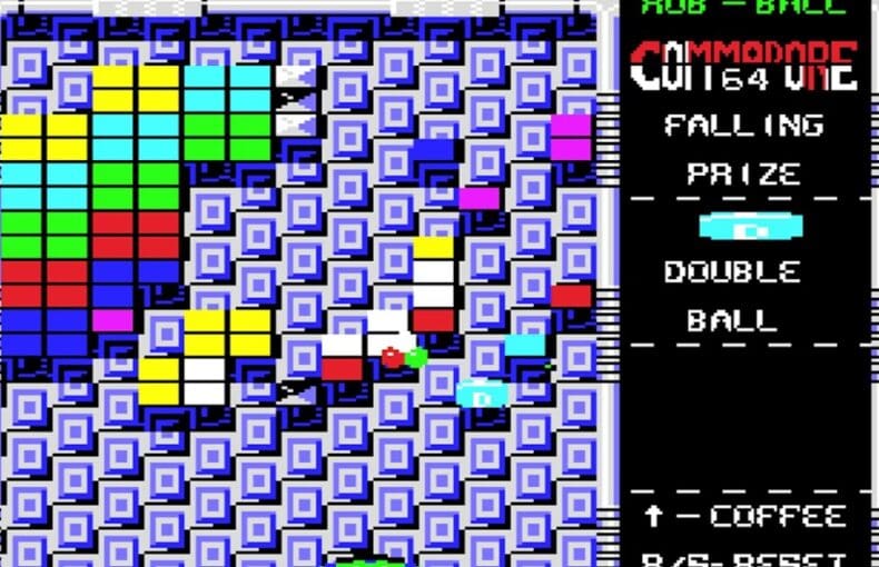 Indie Retro News: Rob-Ball - An Arkanoid clone makes an appearance on the C64 via Hanyic.Robert