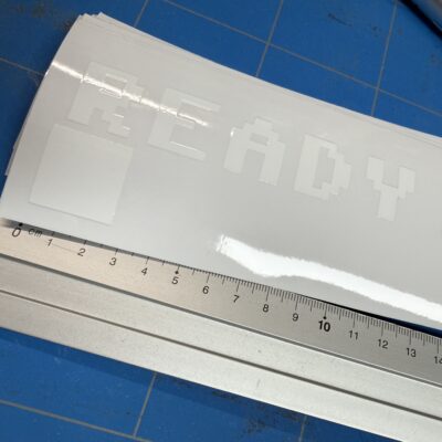 Commodore 64 READY sticker / White