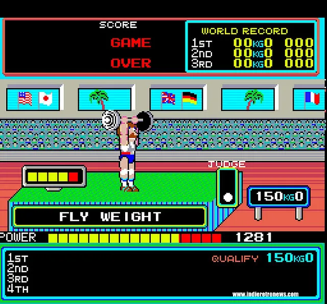 Hyper Sports - An arcade Olympic themed sports game appears on the Amiga (AGA/ECS)