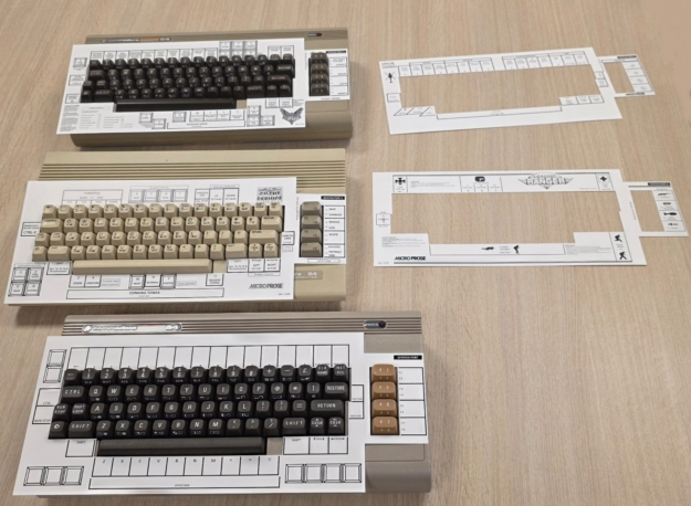 Commodore 64/128 Keyboard Overlays