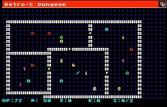 Retro roguelike running on Amiga (finally!)