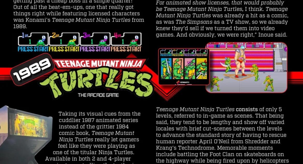 TEENAGE MUTANT NINJA TURTLES: THE ARCADE GAME - by Mat Bradley-Tschirgi