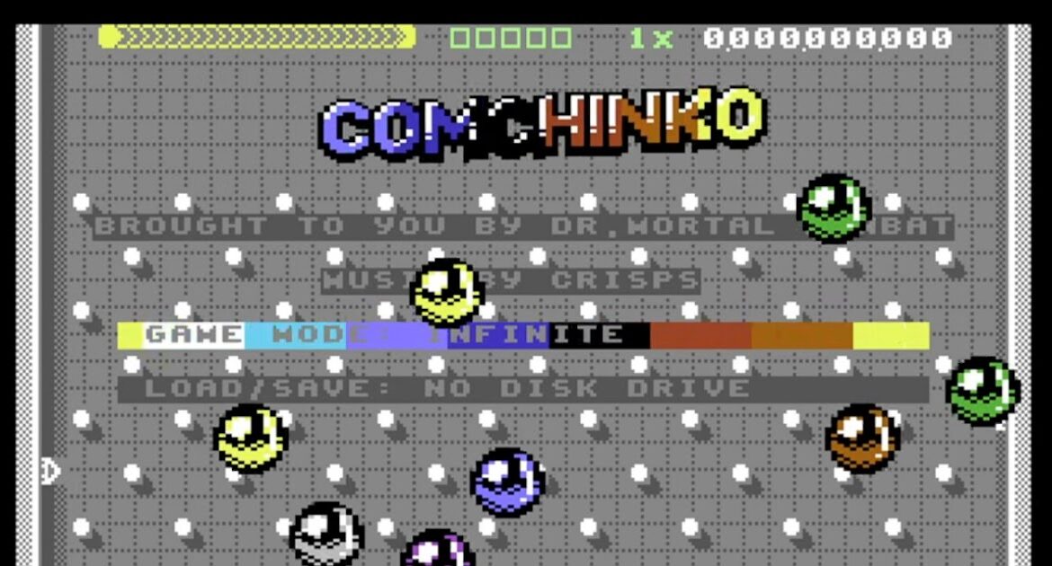 Indie Retro News: Comchinko - Let your balls drop in this new C64 game by drmortalwombat