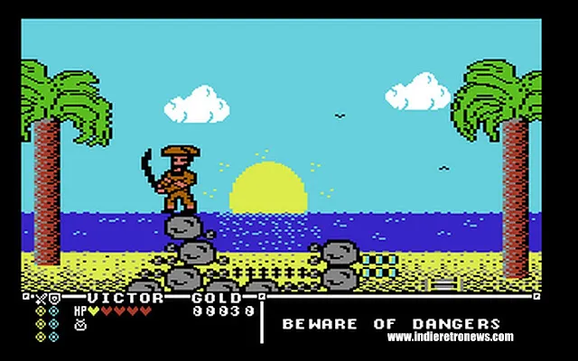 Captain Victor Stormbeard And The Undead Treasure - An upcoming C64 platformer from KD Software gets a demo