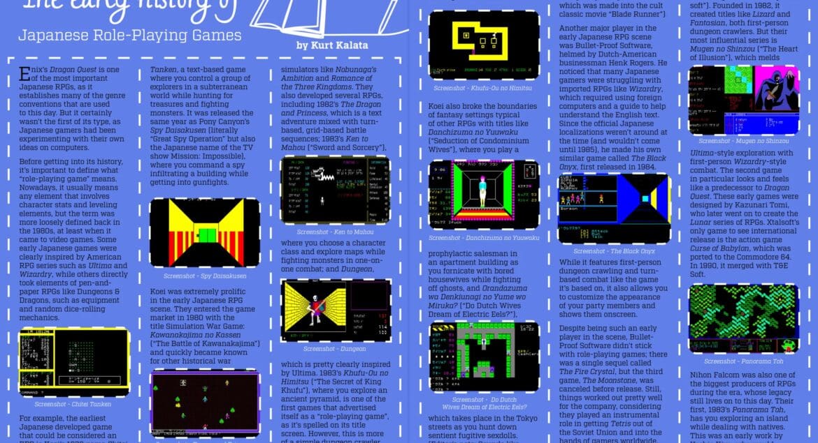 The Early History of JRPG - by Kurt Kalata