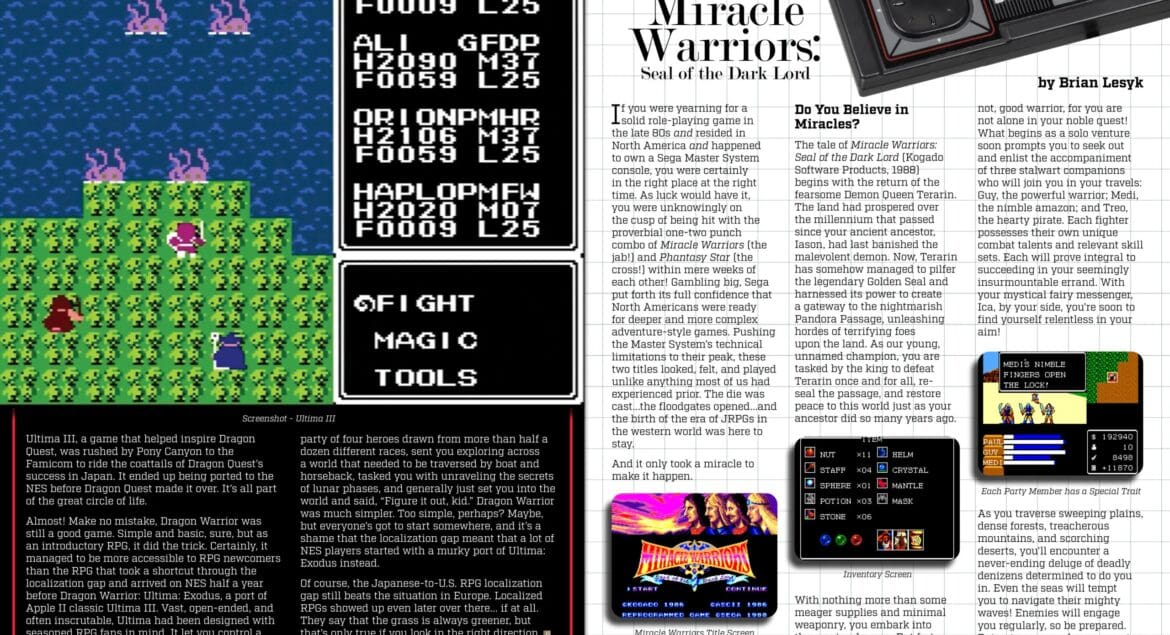 A Study of: Miracle Warriors - by Brian Lesyk
