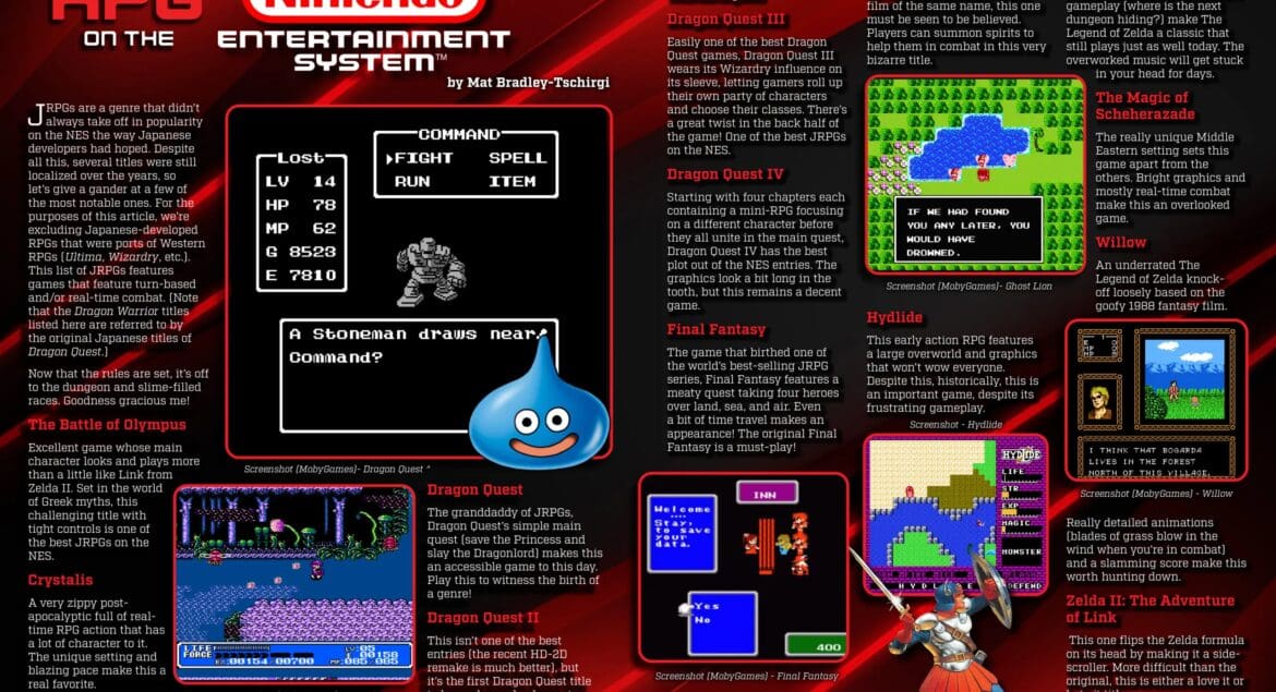 RPGS on the NES - by Mat Bradley-Tschirgi
