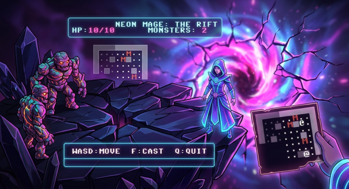 Neon Mage – The Rift – Coming soon – The Universe of Commodore 64