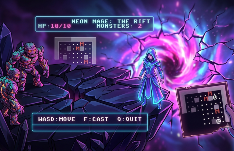 Neon Mage – The Rift – Coming soon – The Universe of Commodore 64