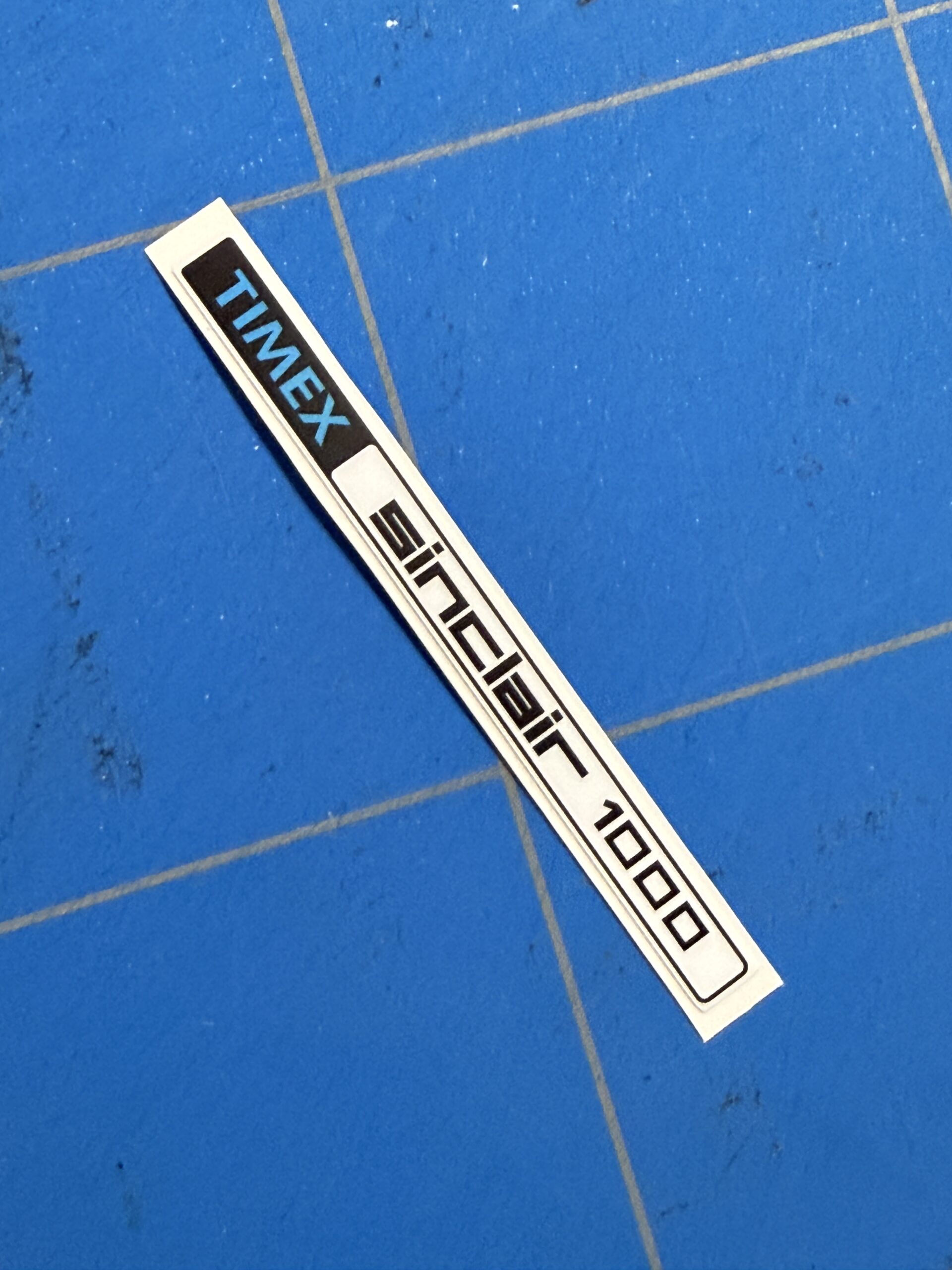 Timex Sinclair 1000 case badge