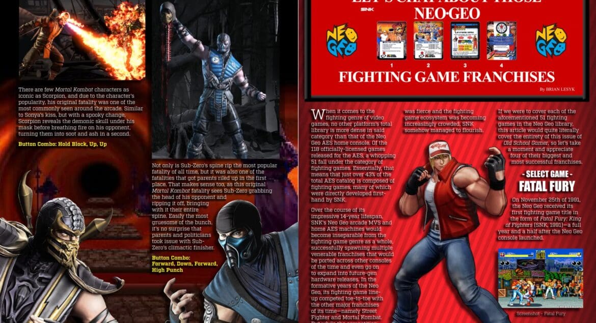 NEO-GEO Fighting Game Franchises - by Brian Lesyk