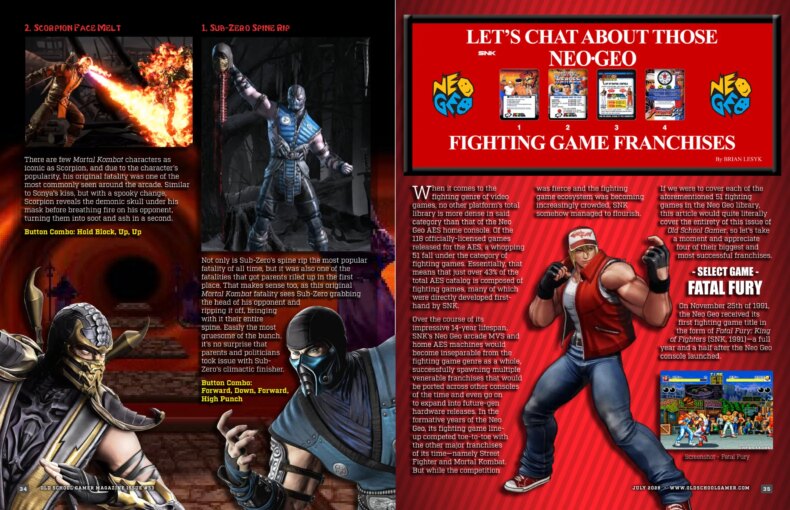 NEO-GEO Fighting Game Franchises - by Brian Lesyk
