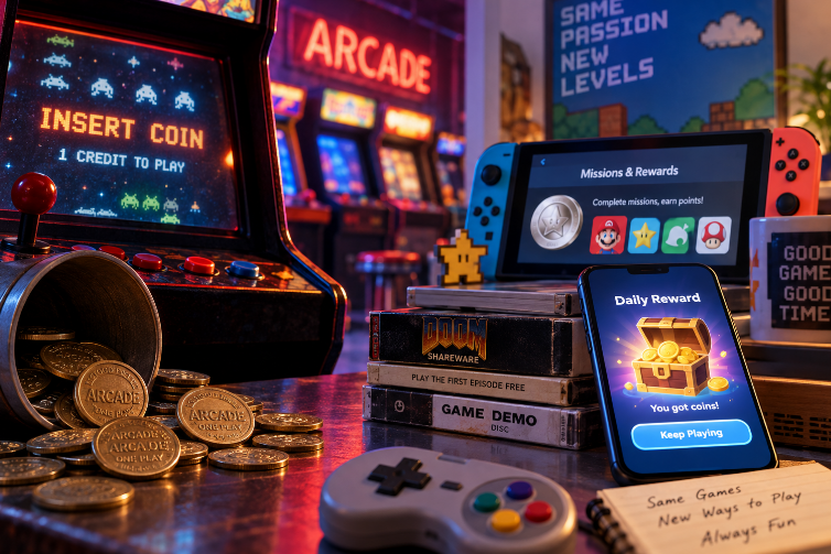 From Arcade Tokens to Daily Rewards: How Free Play Became Part of Gaming