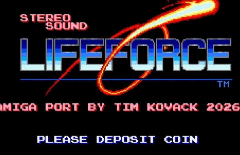 Indie Retro News: Lifeforce - 1980's scrolling shooter by Konami for arcades gets an Amiga port via TjLaZer