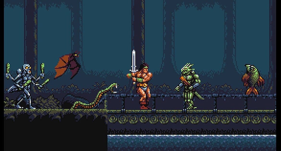 Indie Retro News: Rastan - Another teased [UPDATE] to a fabulous WIP Amiga 500 and above Arcade game!
