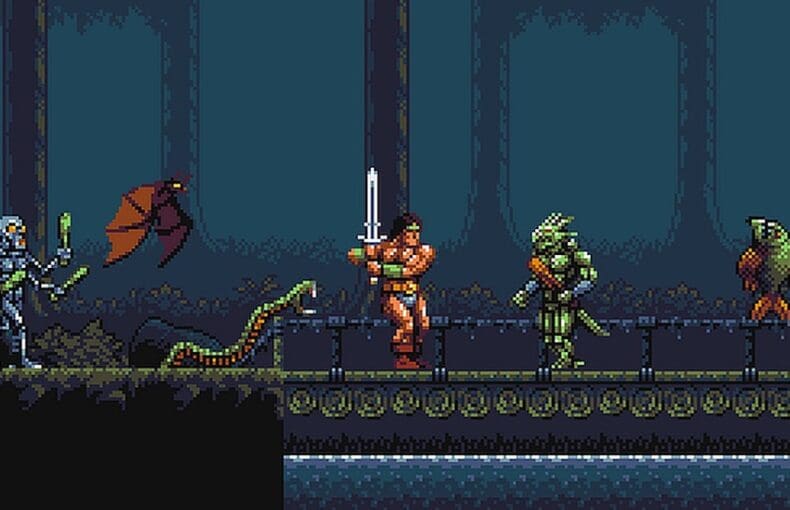 Indie Retro News: Rastan - Another teased [UPDATE] to a fabulous WIP Amiga 500 and above Arcade game!